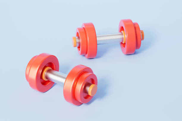 istock 3d rendering fitness title dumbbell 2188292736