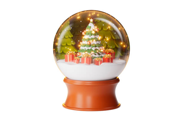 istock Cartoon style Christmas theme picture, 3d rendering 2188295015
