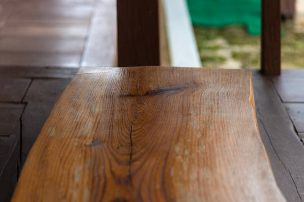 istock wooden table in the balcony 2188298642