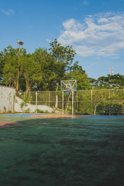 istock Basketball Court with Fence 2188308435