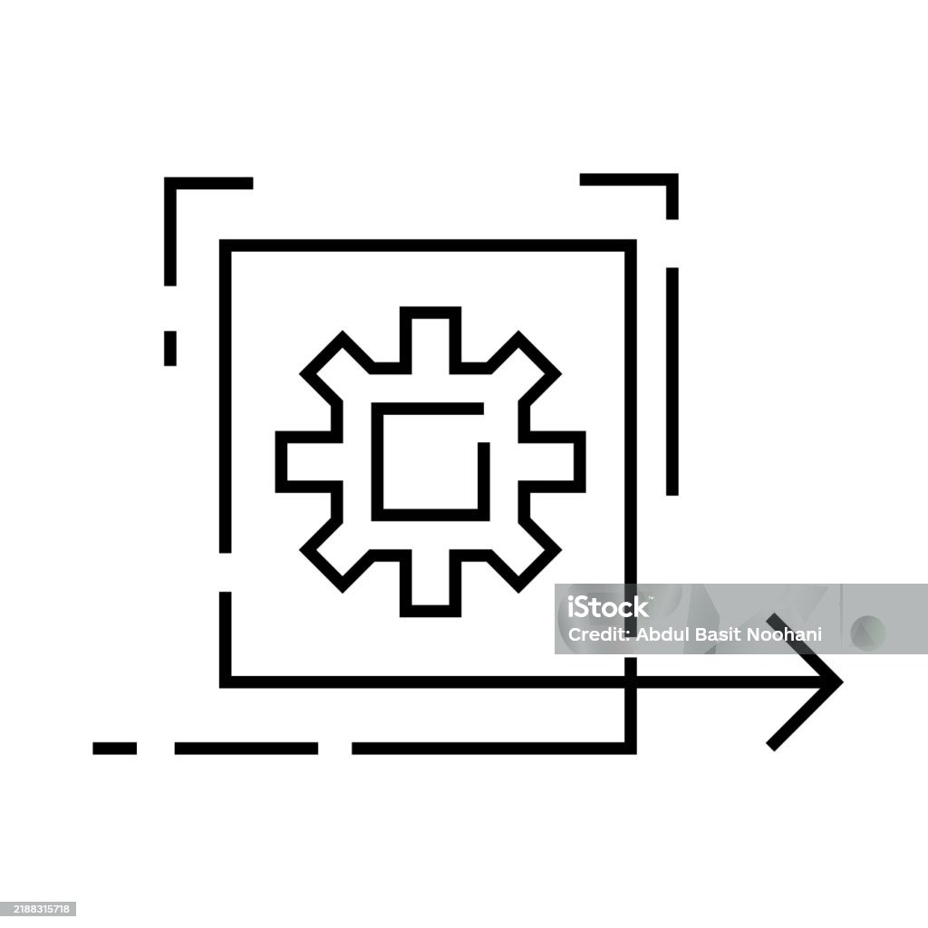 Efficiency Cogs Agile Working Cog And Arrows Representing Flexible And Efficient Work ...