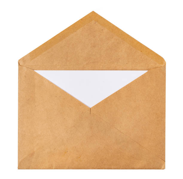 istock Recycled craft paper envelope isolated white background 2188327066
