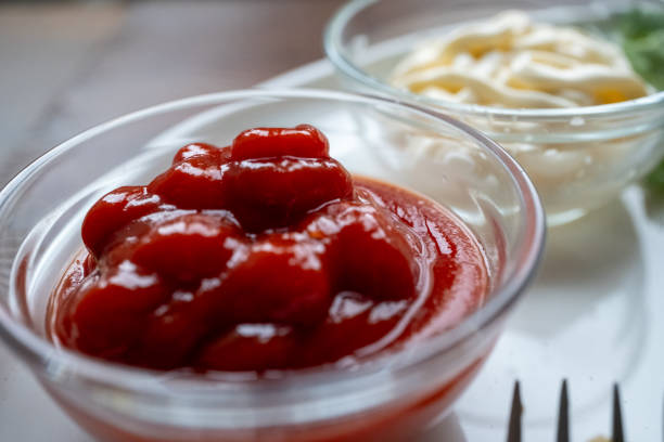 fries and ketchup