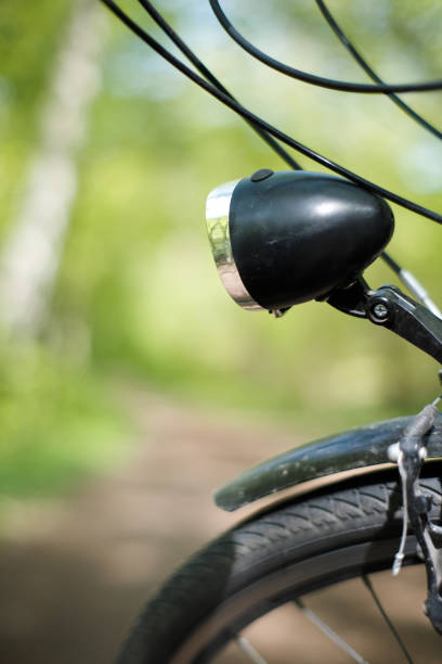 istock Cycling tourism, cycling in the forest, bicycle path. 2188330304