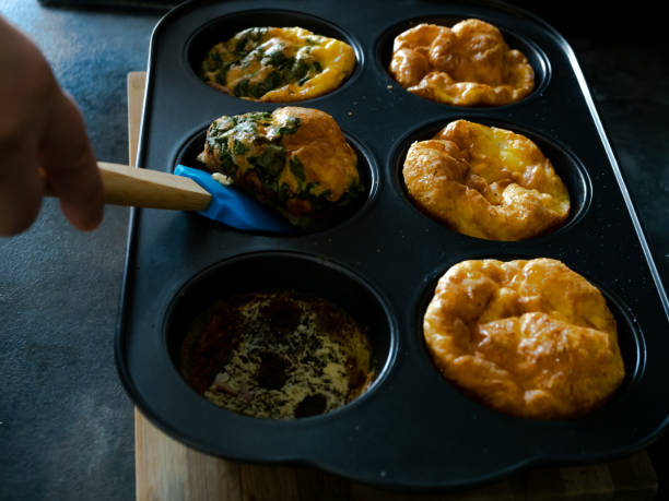 istock Muffins with eggs and different vegetables oven cooked preparing vegan food 2188330461
