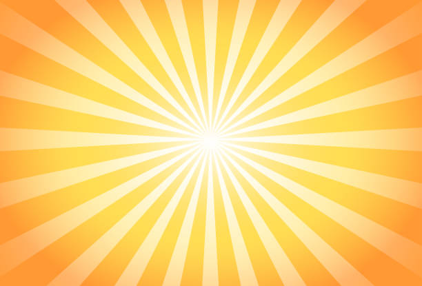 A vibrant and eye-catching gradient sunburst background featuring warm yellow and orange tones radiating from a bright central point.