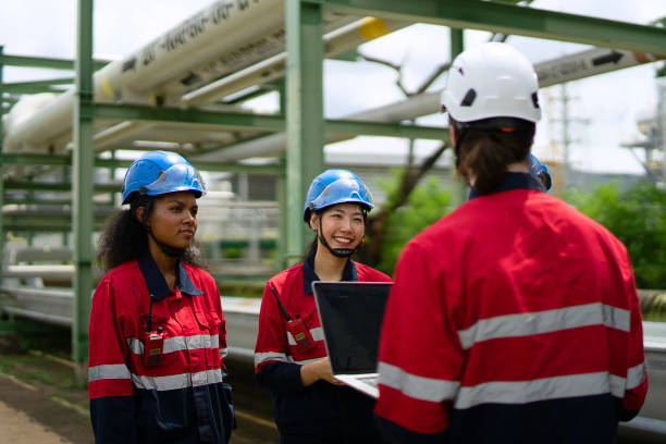 istock Blue collar workers are working at industrial site. 2188333805