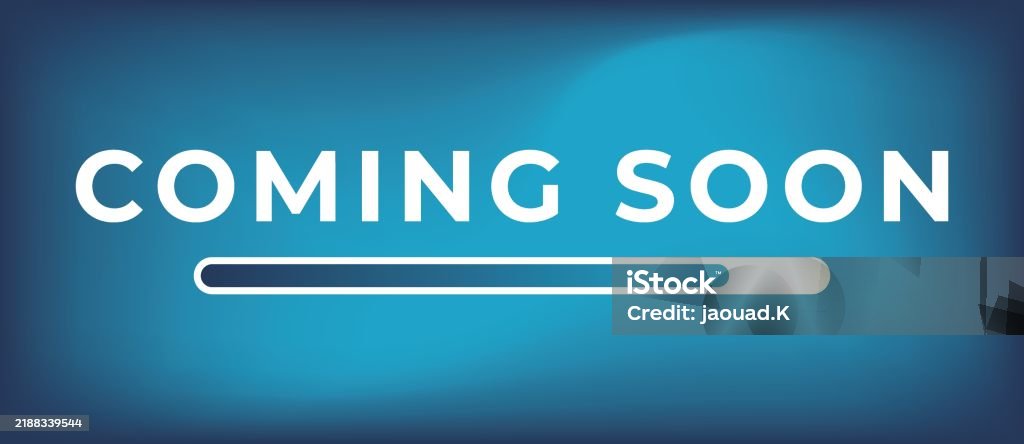 Laoding Soon Coming Soon Banner Coming Soon Text With Loading Bar Stock Illustration ...