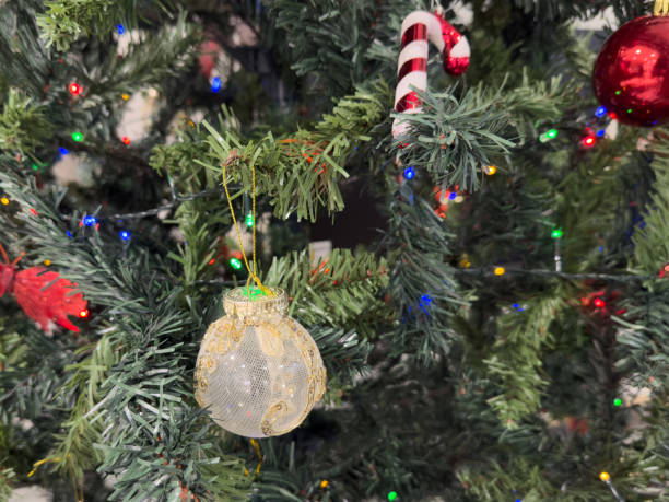 istock Christmas decorations on the Christmas tree close-up 2188340125