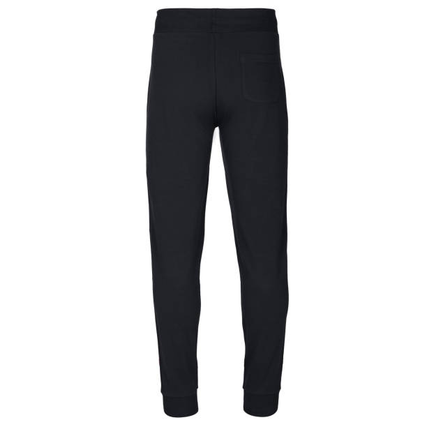 istock Back View of Black Slim Fit Joggers 2188346121