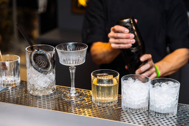 istock Crafting cocktails and tasting fine spirits at a bar during a lively evening 2188351167