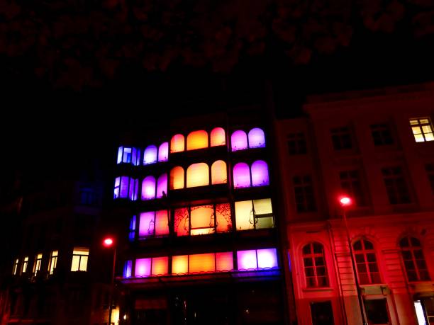 Exterior building and neon lights