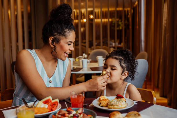 istock Family having breakfast in hotel 2188358180