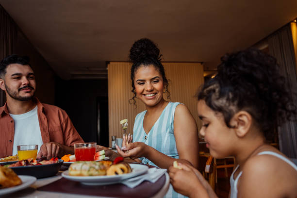 istock Family having breakfast in hotel 2188358185