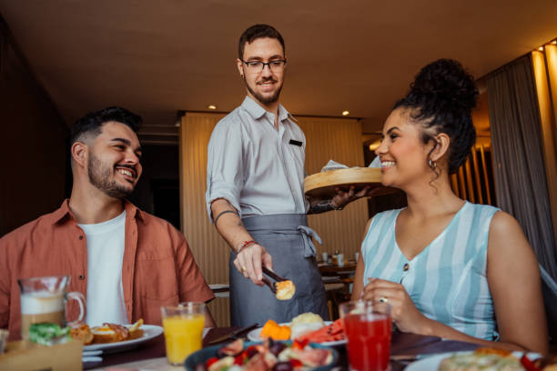 istock Family having breakfast in hotel 2188358255
