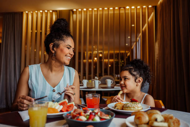 istock Family having breakfast in hotel 2188358279