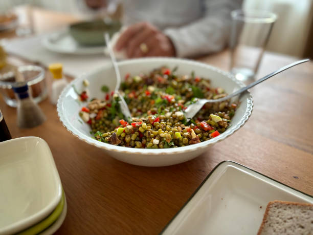 istock Homemade Mung Bean Salad on Lunch Table. 2188364801