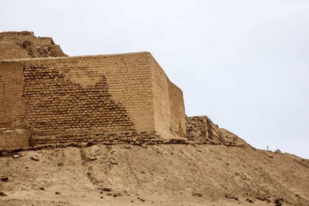 istock Ancient Adobe Wall of Huaca Pucllana in Lima 2188367792
