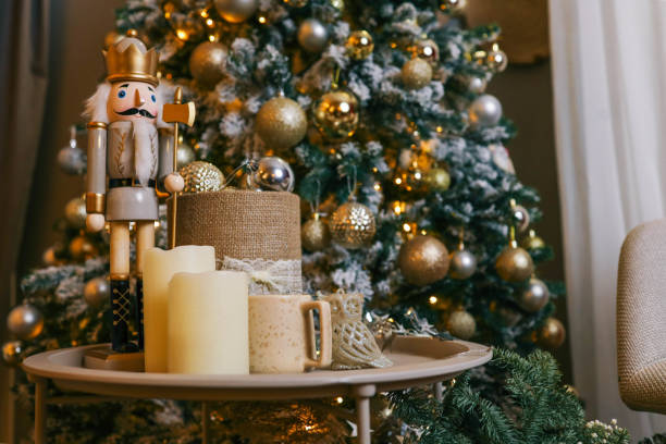 istock Cozy Christmas atmosphere in the house, background 2188384348