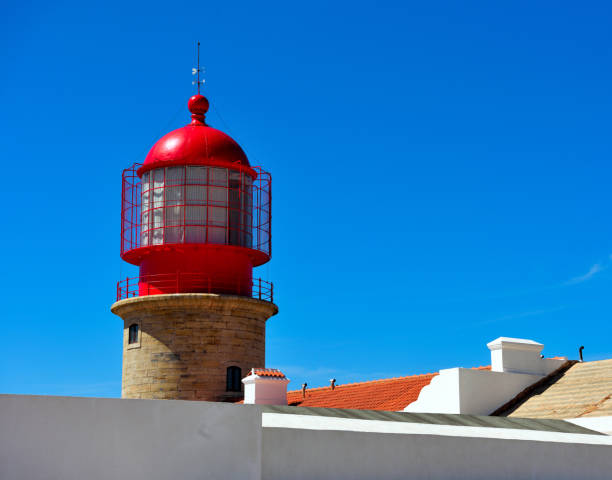 Lighthouse of Cabo de São Vicente  (Portuguese: Farol do Cabo de São Vicente) Sagres Algarve portugal