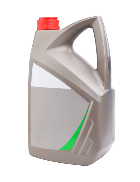 istock Plastic canister with motor oil on a white background. 2188385866