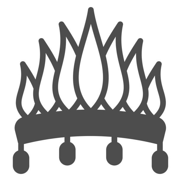Headwear with feathers solid icon, west desert concept. Vector graphics. Indian man hat sign on white background, glyph style icon for mobile or web design. Headwear with feathers solid icon, west desert concept. Vector graphics. Indian man hat sign on white background, glyph style icon for mobile or web design cherokee clip art stock illustrations