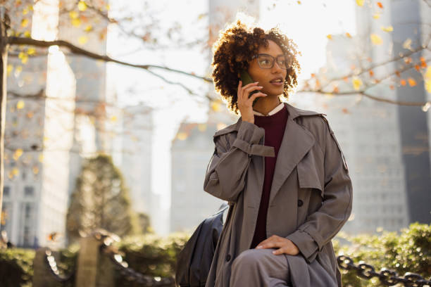 istock Confident Businesswoman Talking on Phone While Exploring New York City 2188388535