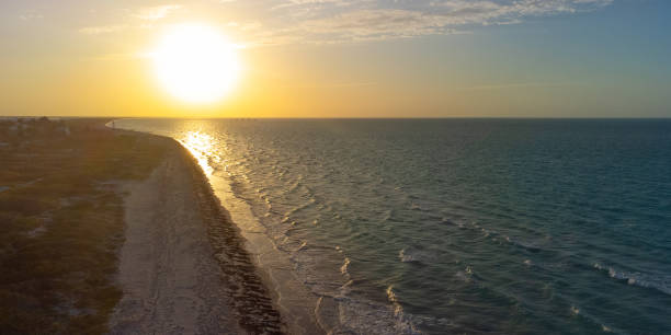 istock Beautiful ocean at sunset time in Las Coloradas, Mexico 2188391695