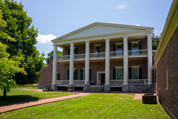 Sharpsburg, MD – APRIL 14, 2018: The Pry House served as both field hospital and headquarters to Union General George B. McClellan during the Civil War’s Battle of Antietam