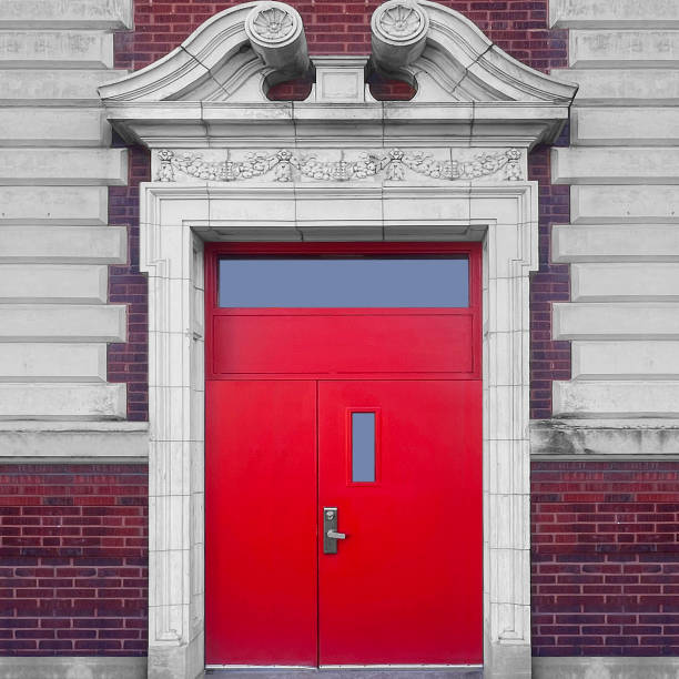 istock Red Doorway Chicago 2188395918