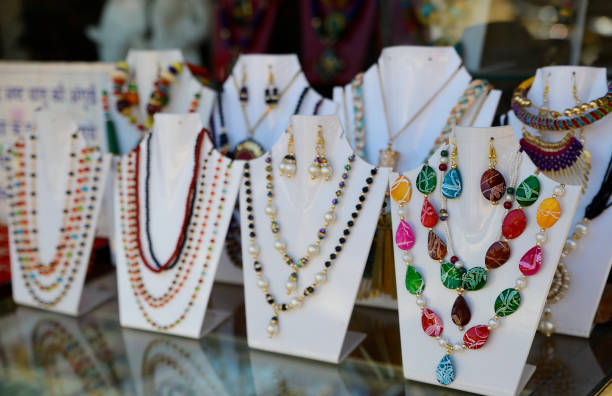 istock A beautifully organized jewelry display showcasing diverse and colorful beadwork 2188396293