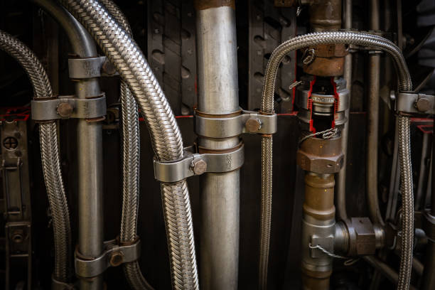 istock Mechanism of the aircraft engine 2188396902