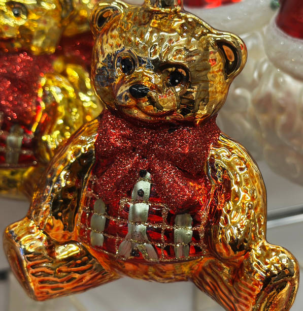 istock golden bear as a glass toy 2188404073