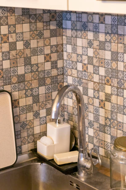 istock Shot of the kitchen sink. Household 2188404587