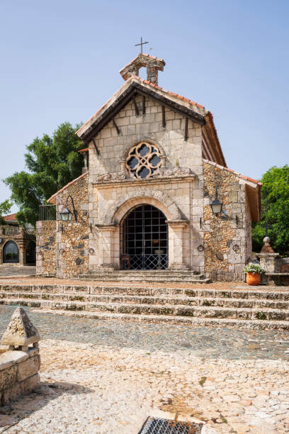 istock Right side view of Altos de Chavon church 2188405851