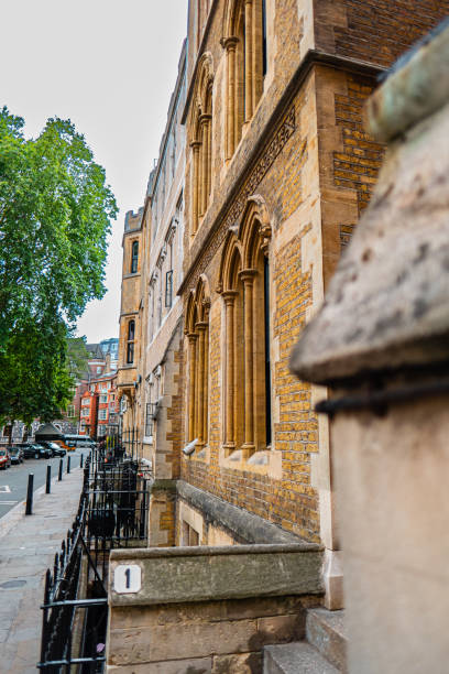 istock Historic Urban Street View Featuring Classic Brick Architecture and Charming Details on a Bright Sunny Day, Exemplifying Elegant European Architectural Style in a Peaceful City Setting 2188408087