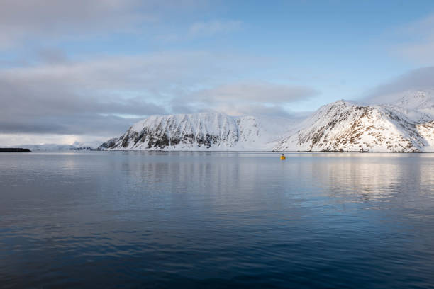 istock Snow-Covered Arctic Coastline at Nordkapp 2188408507