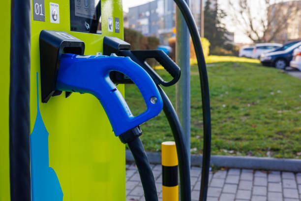 istock Two charging station gas guns for electric vehicles. 2188414902