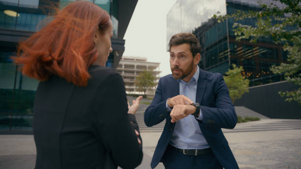istock Angry negative conversation business misunderstanding communication corporate deal problem trouble businesswoman arguing with authority businessman argue conflict quarrel colleagues in city stress 2188415393