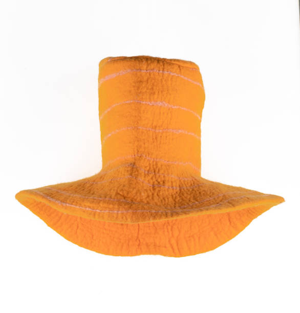 istock orange felt hat with high top isolated on white background 2188420599