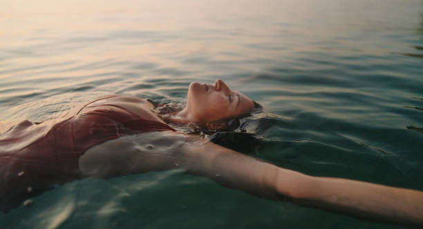 istock Swimming in the calm sea water 2188423468