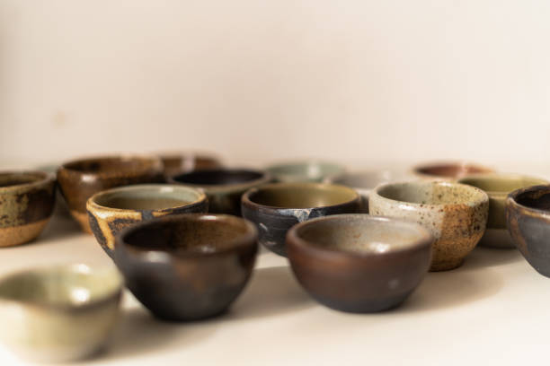 istock Handcrafted ceramic bowls displaying earthy tones and unique textures 2188433610