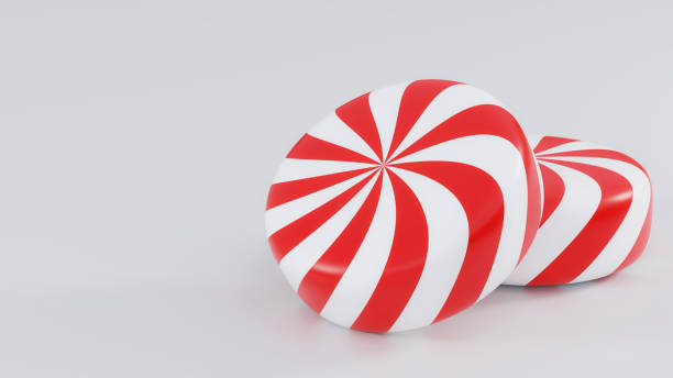 istock Christmas Peppermint Swirl Pile on White Background. 2188443680
