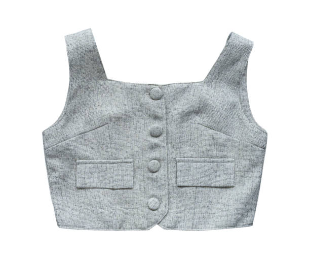 istock Women's waistcoat or vest isolated on white background. clipping path 2188452229