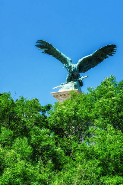 Turul Bird Sculpture at Buda Castle - Budapest, Hungary