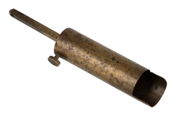 istock Antique black powder measure for loading cartridge. 2188457964