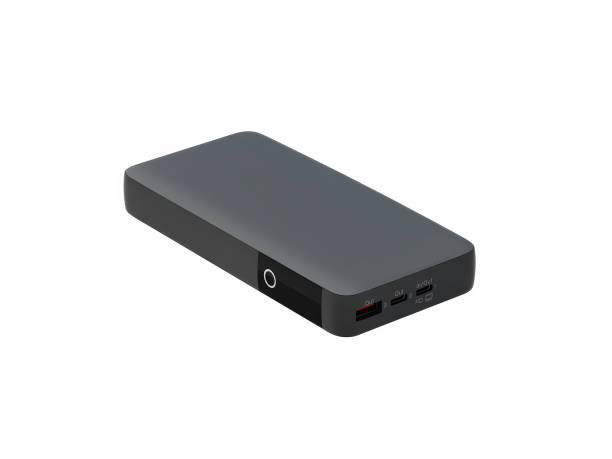 istock Black power bank isolated on white background 2188461286