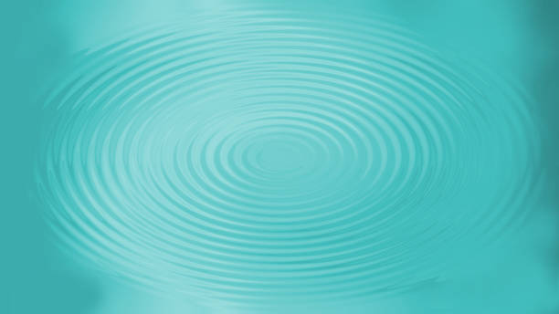 istock Aqua Ripple Harmony. A serene and minimalistic representation of turquoise water ripples, suitable for peaceful or aquatic-themed designs. 2188465128