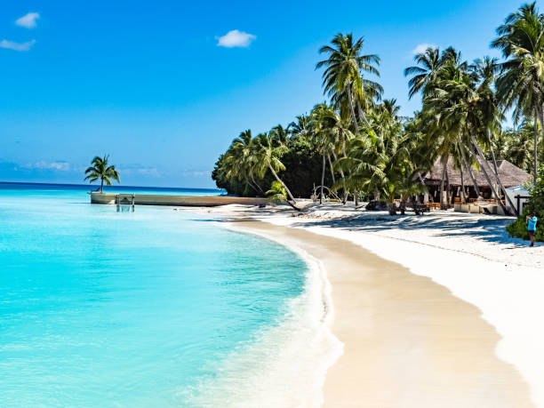 istock Beach resort in the Maldives, Asia 2188471827