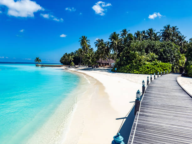 istock Beach resort in the Maldives, Asia 2188473927